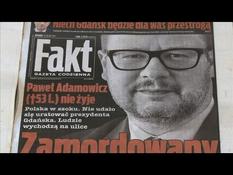 The death of the mayor of Gdansk on the front page of Polish newspapers