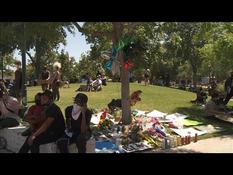 Protest in California after the death of a young black man