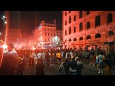 Football/Champions League: Scenes of joy in Marseille after the defeat of PSG