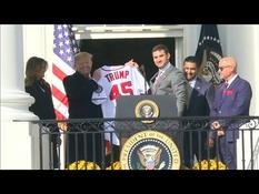 USA: Trump welcomes defending baseball champions to the White House