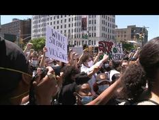 Death of George Floyd: rally in Harlem to seek justice