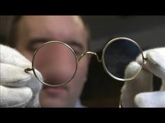 A pair of Gandhi glasses at auction in England