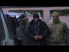 Ukrainian sailors detained in Crimea arrive in court