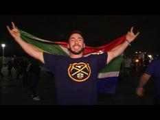 Rugby World: Euphoric or "disgusted" supporters leaving the stadium after the final