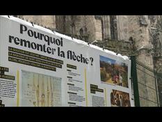 St-Denis Basilica: launch of the "winding" of the spire (2)
