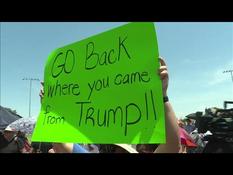 Shooting in El Paso: reactions of protesters to Trump’s visit