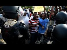 Haiti: demonstration against President Martelly
