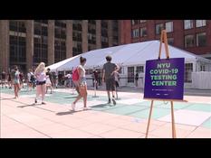 Covid-19: New York University students get tested before the start of the school year