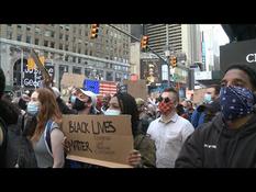 New Yorkers gather in Times Square to seek justice for George Floyd