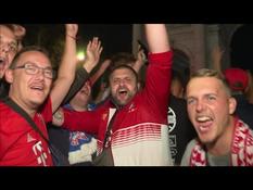 Football/Champions League: Bayern fans in the streets of Munich to celebrate their v