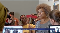Abolition of slavery: meeting of high school students with Angela Davis