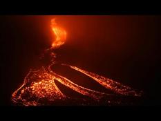 Pacaya volcano in Guatemala spews lava again