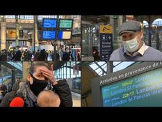 Exhausted, exhausted, travellers arrive in Paris by Eurostar