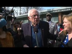 Super Tuesday: Sanders says he can beat Trump in November