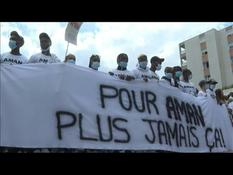 White march in Epinay-sur-Seine in tribute to Aman, killed by a blind shot