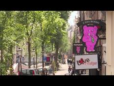 Shy return to normal in Amsterdam’s famous Red Light District