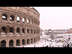 Cold wave: Rome wakes up under a blanket of snow