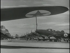 Departure of American aircraft for the offensive on the Eastern Front
