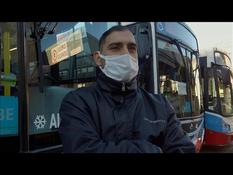 Facing the epidemic, the courage of an Argentine bus driver transcends his fear