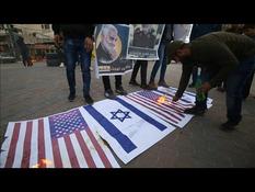 Palestinians burn American and Israeli flags to protest Qass’s death