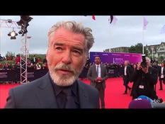 Pierce Brosnan on the red carpet in Deauville