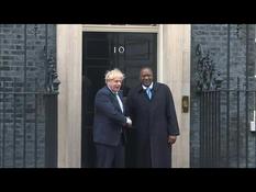 Boris Johnson meets Kenyan President Uhuru Kenyatta in London