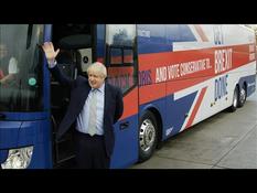 Boris Johnson unveils Conservative Party campaign bus