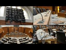 Explosions in Beirut: inside the parliament, largely degraded