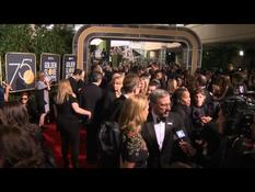 Movie stars arrive at the Golden Globes