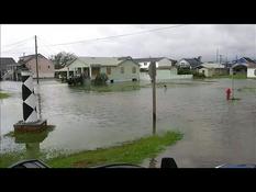 Streets flooded after Hurricane Dorian in North Carolina