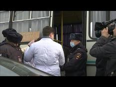 Supporters of Russian opponent Navalny arrested in front of his penitentiary